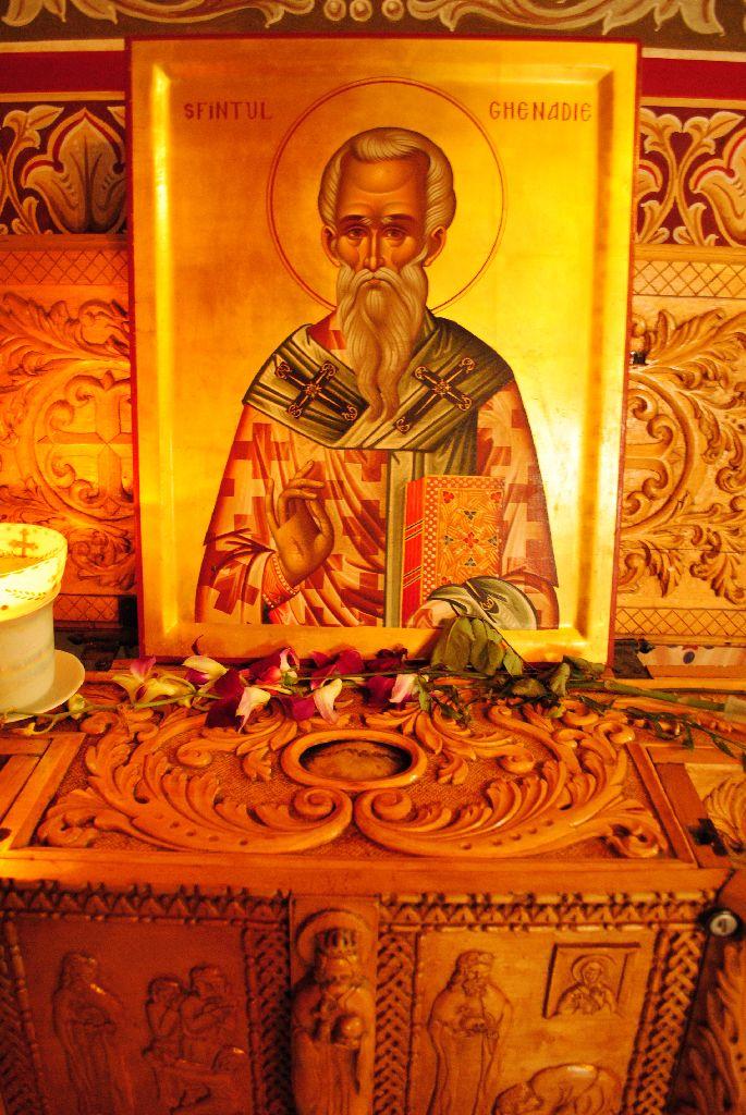 Szent Genádiusz ikonja és ereklyéje